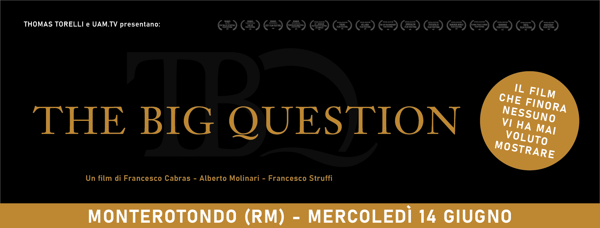 "The Big Question" - SALA CINEMANCINI - Monterotondo (RM)